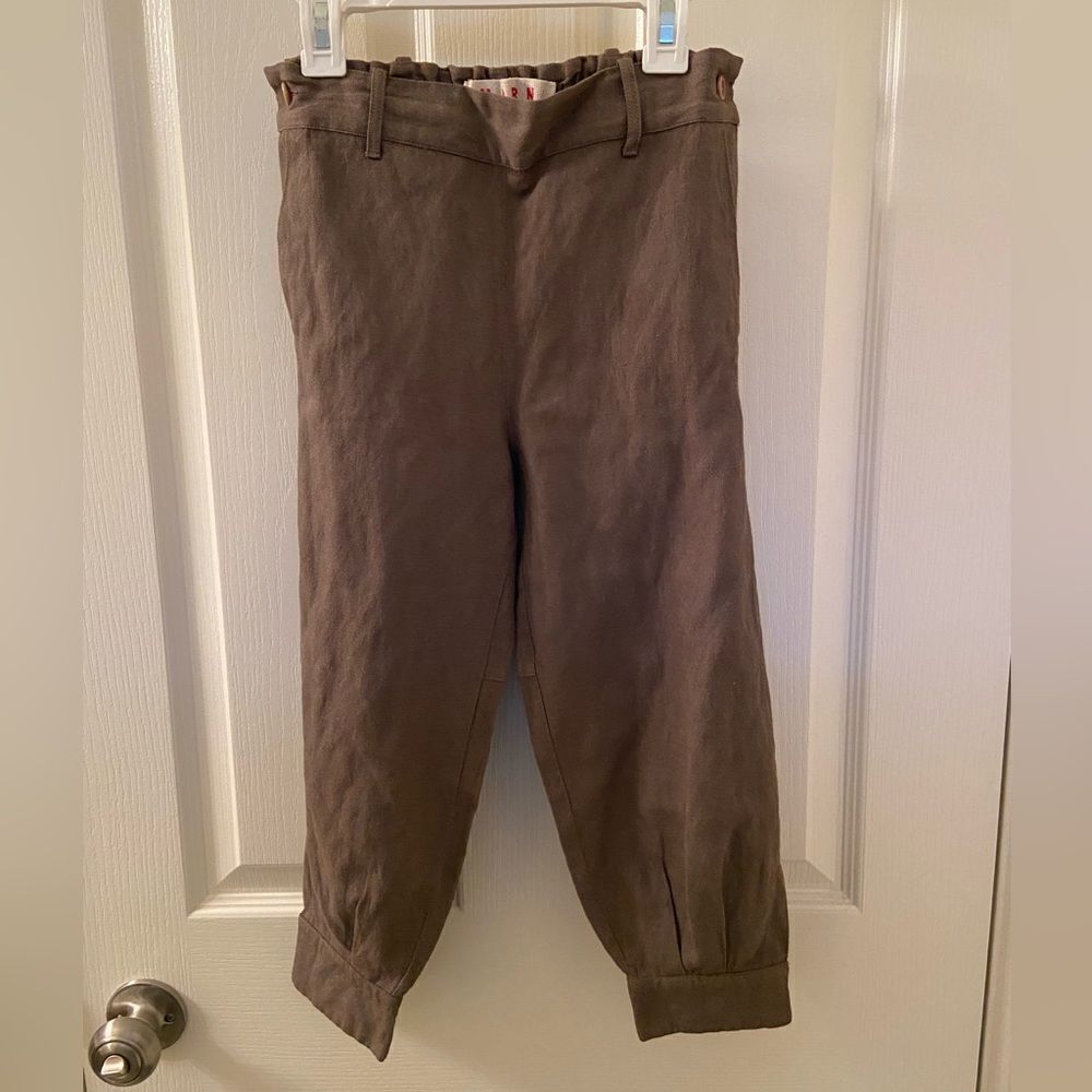 Marni Girls Trouser Pants Brown Wool Blend Made in Italy Size 8 Years
